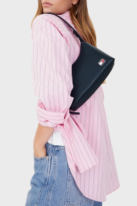 Tommy Jeans Logolu Ayarlanabilir Omuz Askılı Bayan Çanta AW0AW17873 C1G LACİVERT - Tommy Jeans (1)