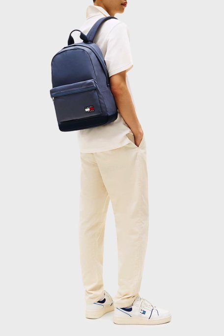 Tommy Jeans Logolu Ayarlanabilir Omuz Askılı Erkek Sırt Çantası AM0AM13400 PPF LACİVERT - Tommy Jeans (1)