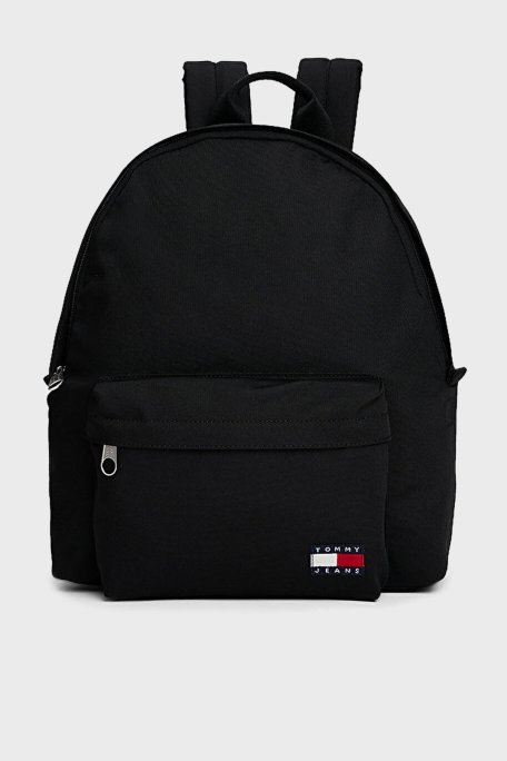 Tommy Jeans Logolu Ayarlanabilir Omuz Askılı Erkek Sırt Çantası AM0AM13726 BDS SİYAH - Tommy Jeans