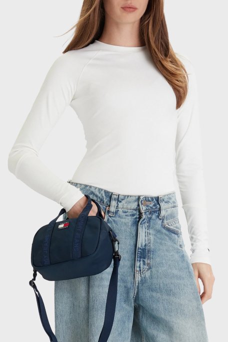 Tommy Jeans Logolu Çıkarılabilir Askılı Bayan Çanta AW0AW17889 C1G LACİVERT - Tommy Jeans (1)