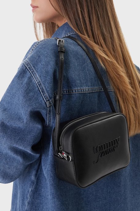 Tommy Jeans Logolu Çıkarılabilir Askılı Kadın Çanta AW0AW18451 BDS SİYAH - Tommy Jeans (1)