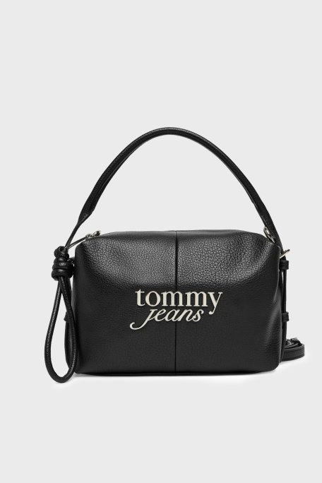 Tommy Jeans Logolu Çıkarılabilir Askılı Kadın Çanta AW0AW18470 BDS SİYAH - Tommy Jeans