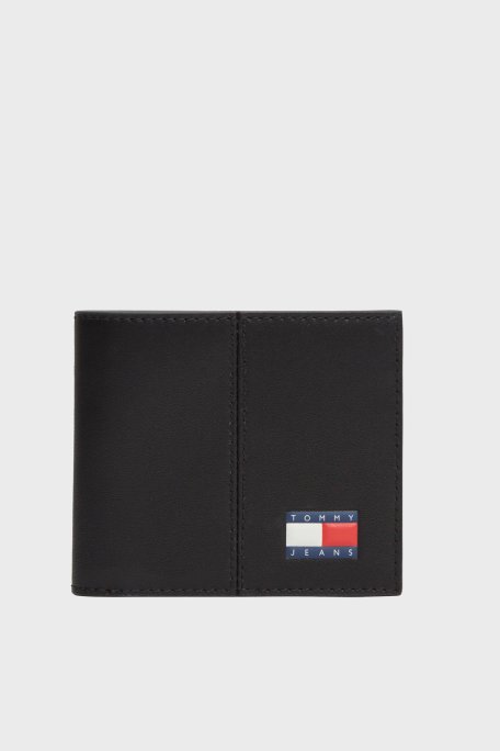 Tommy Jeans Logolu Erkek Cüzdan AM0AM14281 BDS SİYAH - Tommy Jeans