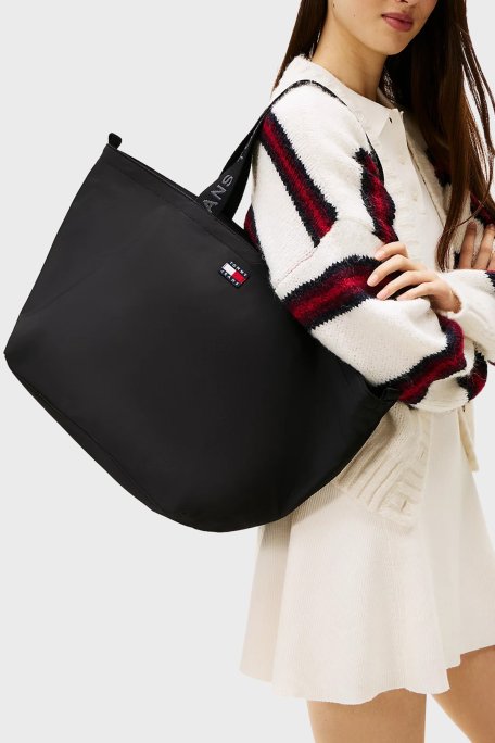 Tommy Jeans Logolu Omuz Askılı Bayan Çanta AW0AW17891 BDS SİYAH - Tommy Jeans (1)