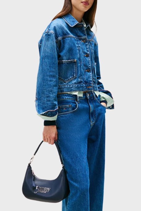 Tommy Jeans Logolu Omuz Askılı Bayan Çanta AW0AW17895 C1G LACİVERT - Tommy Jeans (1)