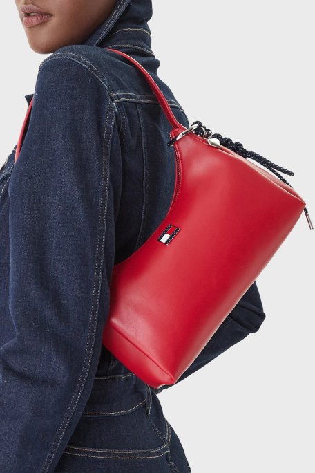 Tommy Jeans Logolu Omuz Askılı Kadın Çanta AW0AW18458 XLE KIRMIZI - Tommy Jeans (1)