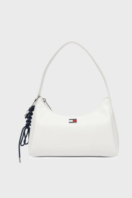 Tommy Jeans Logolu Omuz Askılı Kadın Çanta AW0AW18458 YBL BEYAZ - Tommy Jeans