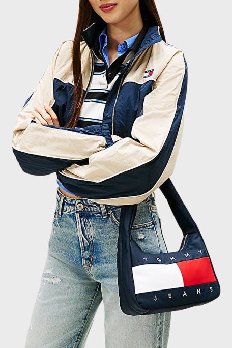 Tommy Jeans Logolu Sabit Askılı Bayan Çanta AW0AW18074 C1G LACİVERT - Tommy Jeans (1)