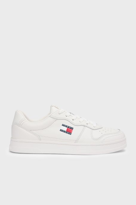 Tommy Jeans Logolu Sneaker Kadın Ayakkabı EN0EN03006 YBL BEYAZ - Tommy Jeans