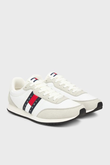 Tommy Jeans Logolu Sneaker Erkek Ayakkabı EM0EM01709 YBL BEYAZ - Tommy Jeans (1)