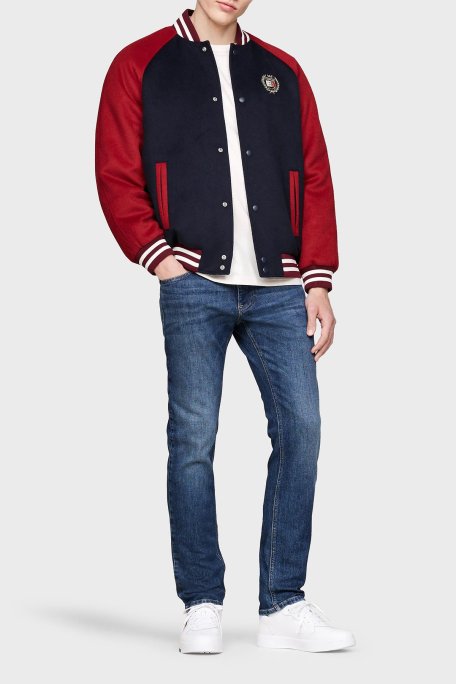 Tommy Jeans Logolu Streç Pamuklu Slim Fit Dar Paça Jeans Erkek Kot Pantolon DM0DM20187 1BK LACİVERT - Tommy Jeans (1)