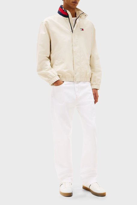 Tommy Jeans Logolu Süet Sneaker Erkek Ayakkabı EM0EM01571 YBI BEYAZ - Tommy Jeans (1)