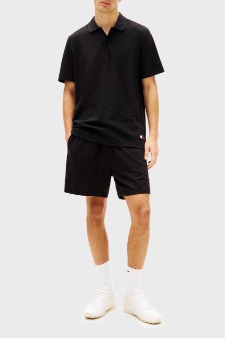 Tommy Jeans Pamuk Karışımlı Regular Fit Düğmeli Erkek Polo Yaka T Shirt DM0DM22703 BDS SİYAH - Tommy Jeans (1)