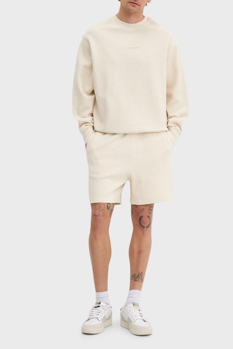 Tommy Jeans Pamuklu Regular Fit Bisiklet Yaka Erkek Sweat DM0DM21622 ACH KREM - Tommy Jeans (1)