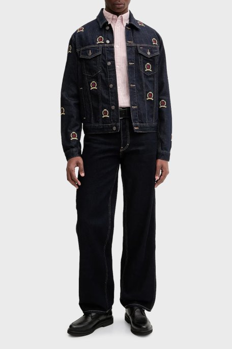 Tommy Jeans Pamuklu Regular Fit Çizgili Uzun Kollu Erkek Gömlek DM0DM20668 XL0 KIRMIZI - Tommy Jeans (1)