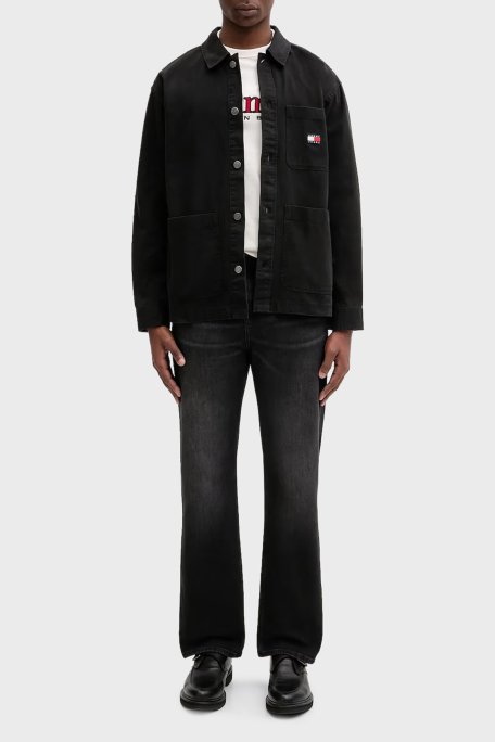 Tommy Jeans Pamuklu Regular Fit Logolu Bisiklet Yaka Erkek T Shirt DM0DM22719 YBH BEYAZ - Tommy Jeans (1)