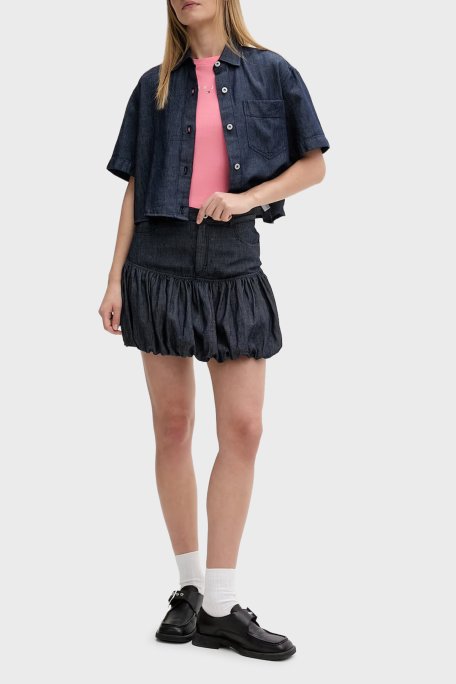 Tommy Jeans Pamuklu Slim Fit Logo Baskılı Bisiklet Yaka Kadın T Shirt DW0DW18398 TIE PEMBE - Tommy Jeans (1)