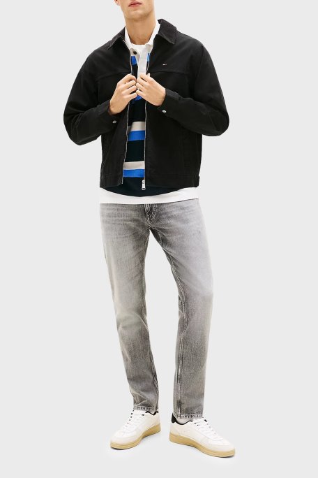 Tommy Jeans Pamuklu Slim Fit Normal Bel Dar Paça Jeans Erkek Kot Pantolon DM0DM22926 1DA GRİ - Tommy Jeans (1)