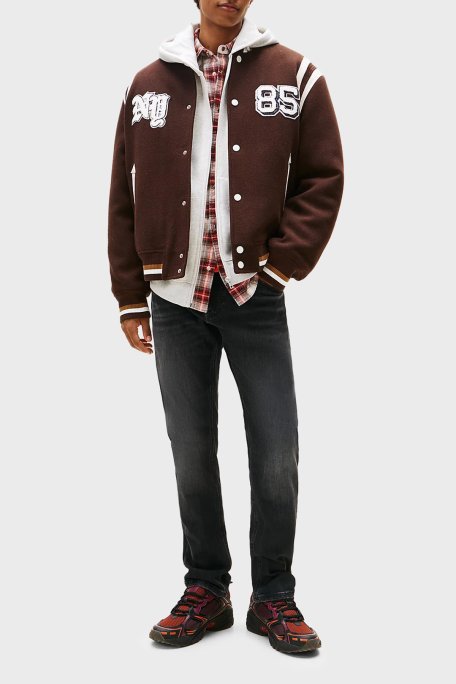 Tommy Jeans Pamuklu Slim Fit Normal Bel Daralan Paça Jeans Erkek Kot Pantolon DM0DM22455 1BZ MAVİ - Tommy Jeans (1)