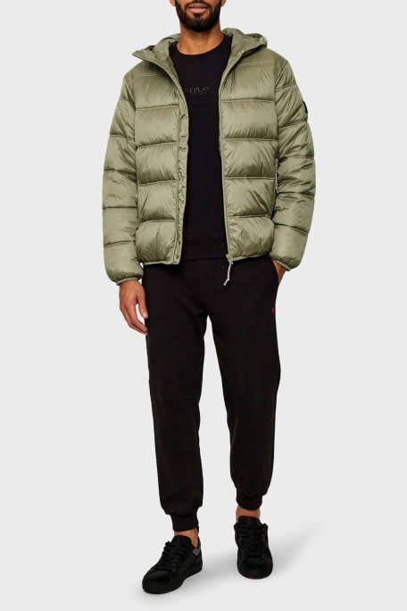 Tommy Jeans Regular Fit Kapüşonlu Kapitoneli Şişme Erkek Mont DM0DM22044 M1L YEŞİL - Tommy Jeans (1)