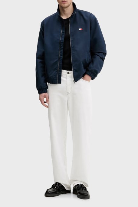 Tommy Jeans Regular Fit Logolu Dik Yaka Erkek Mont DM0DM22720 C1G LACİVERT - Tommy Jeans (1)