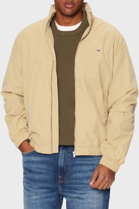 Tommy Jeans Relaxed Fit Dik Yaka Erkek Ceket DM0DM20655 ACT BEJ - Tommy Jeans