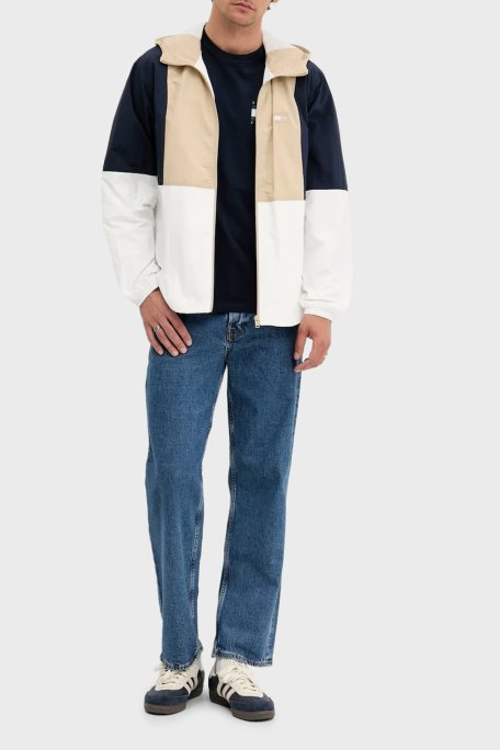 Tommy Jeans Relaxed Fit Kapüşonlu Su İtici Logolu Erkek Mont DM0DM21393 0K4 BEYAZ - Tommy Jeans (1)