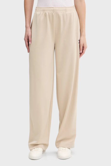 Tommy Jeans Relaxed Fit Logolu Yüksek Bel Kadın Pantolon DW0DW22633 ABY BEJ - Tommy Jeans