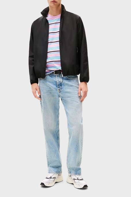 Tommy Jeans Slim Fit Gizli Kapüşonlu Suya Dayanıklı Erkek Ceket DM0DM21680 BDS SİYAH - Tommy Jeans (1)