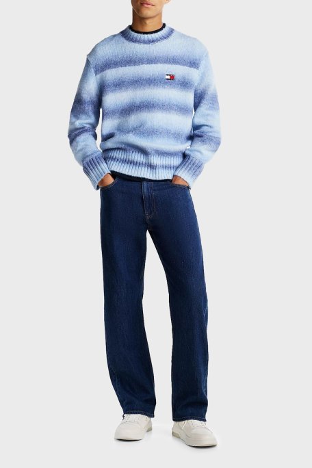 Tommy Jeans Streç Pamuklu Regular Fit Normal Bel Düz Paça Jeans Erkek Kot Pantolon DM0DM21183 1BJ MAVİ - Tommy Jeans (1)