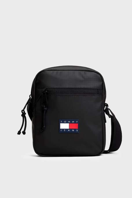 Tommy Jeans Su Geçirmez Ayarlanabilir Askılı Erkek Çanta AM0AM13881 BDS SİYAH - Tommy Jeans