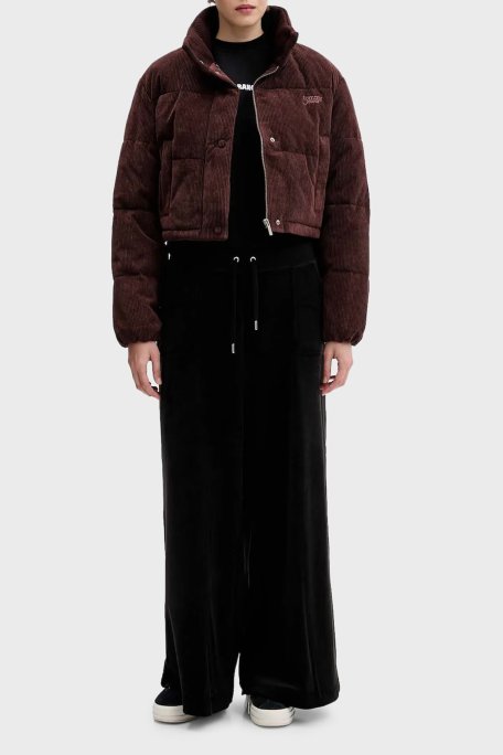 Tommy Jeans Su İtici Relaxed Fit Dik Yaka Kadife Bayan Mont DW0DW21658 GS7 KAHVE - Tommy Jeans (1)