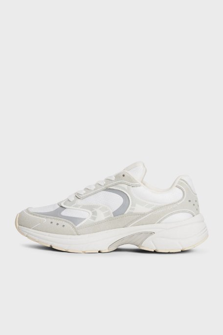 Tommy Jeans Süet Bağcıklı Sneaker Bayan Ayakkabı EN0EN02856 YBL BEYAZ - Tommy Jeans (1)