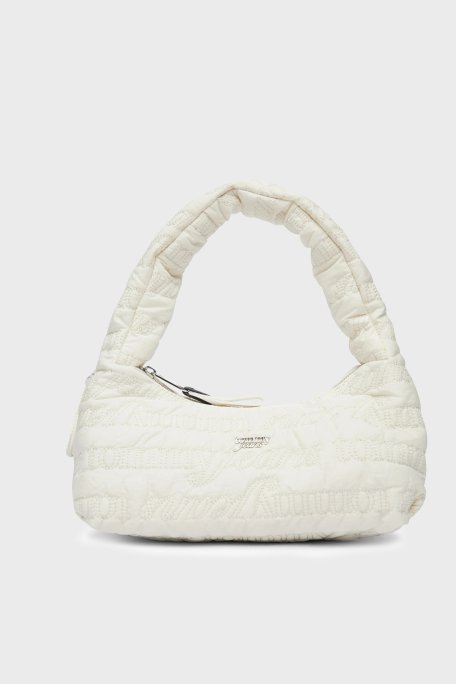 Tommy Jeans Tamamı Logolu Omuz Askılı Kadın Çanta AW0AW18467 TCR EKRU - Tommy Jeans