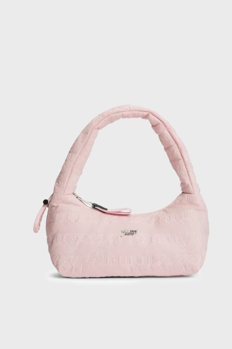 Tommy Jeans Tamamı Logolu Omuz Askılı Kadın Çanta AW0AW18467 TOP PEMBE - Tommy Jeans