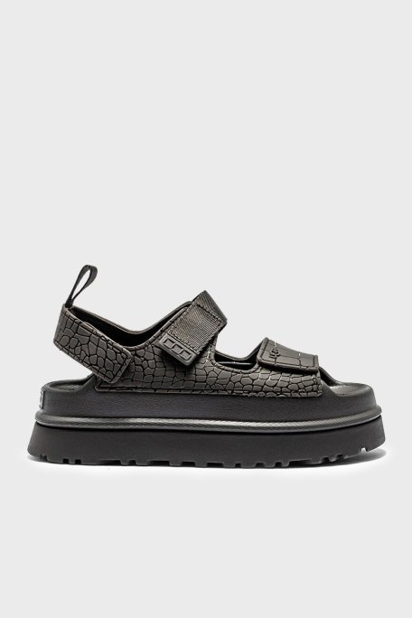 Ugg Kabartmalı Kalın Tabanlı Kadın Sandalet 1175311 ANTRASİT - Ugg