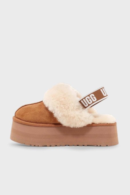 Ugg Kalın Tabanlı Kürklü Süet Bayan Terlik 1113474 TABA - Ugg (1)