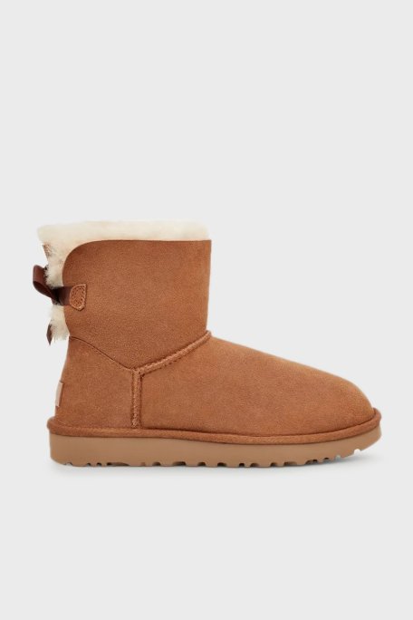 Ugg Kürklü Hakiki Deri Fiyonklu Bayan Bot 1016501 TABA - Ugg