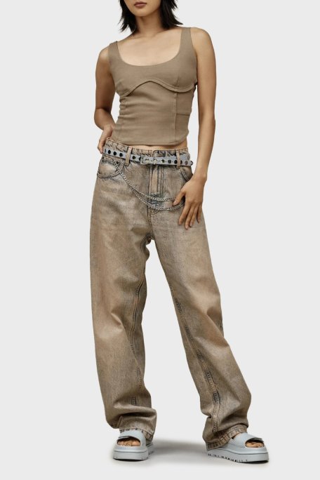 Ugg Logolu Tırtıklı Kalın Taban Cırtlı Bayan Sandalet 1152685 AÇIK MAVİ - Ugg (1)