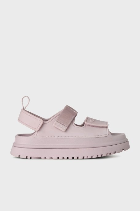 Ugg Logolu Tırtıklı Kalın Taban Cırtlı Çocuk Sandalet 1152813K AÇIK LİLA - Ugg