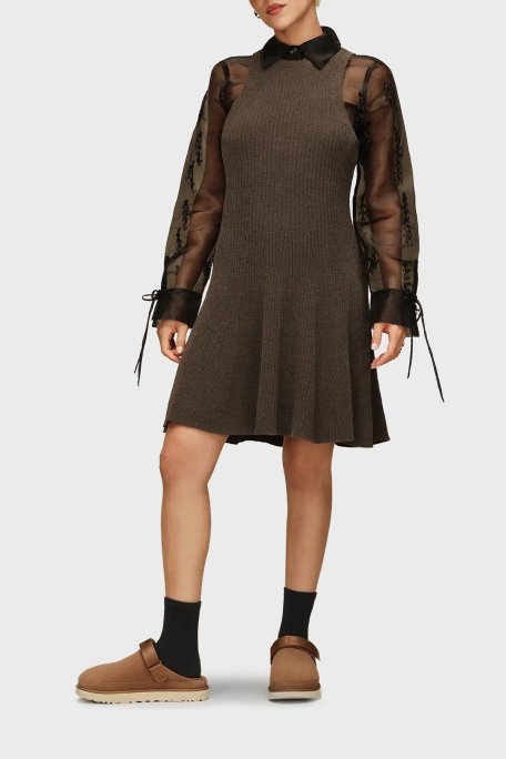 UGG Süet Çift Kullanımlı Kayış Detaylı Kapalı Bayan Terlik 1138252 TABA - Ugg (1)