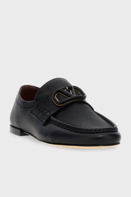 Valentino Garavani Deri Loafer Erkek Ayakkabı 5Y2S0H80 DQF 0NO SİYAH - Valentino Garavani (1)