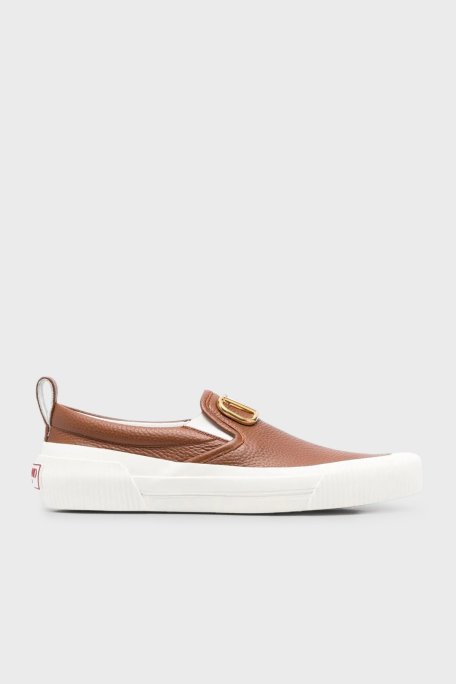 Valentino Garavani Hakiki Deri Erkek Ayakkabı 2Y2S0G77KFM L94 TABA - Valentino Garavani