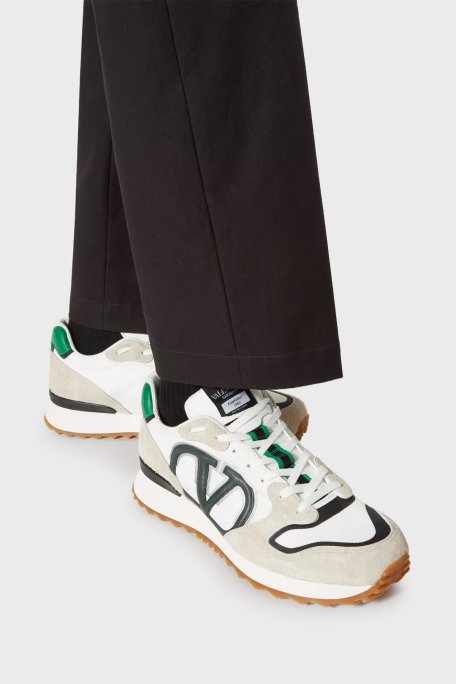 Valentino Garavani Logolu Hakiki Deri Sneaker Erkek Ayakkabı 4Y2S0H17TAE MJP BEYAZ - Valentino Garavani (1)