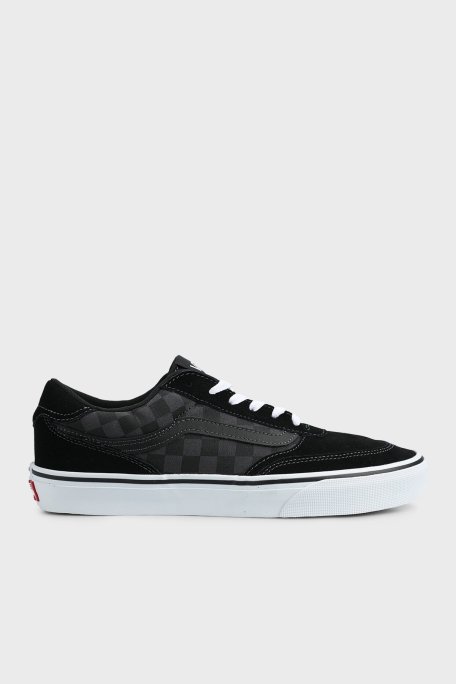 Vans Brooklyn LS Süet Sneaker Erkek Ayakkabı VN000D7QKOU1 SİYAH-GRİ - Vans