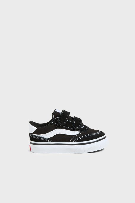 Vans Brooklyn LS V Cırt Cırtlı Sneaker Unisex Çocuk Ayakkabı VN000D7XBA21 SİYAH-BEYAZ - Vans