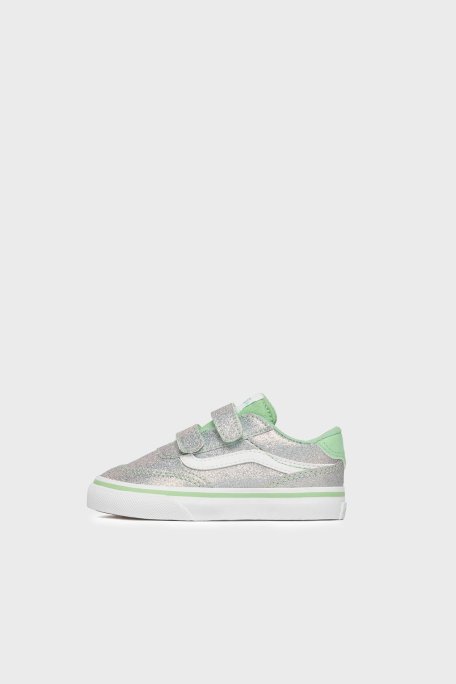 Vans Brooklyn LS V Logolu Cırt Cırtlı Sneaker Unisex Çocuk Ayakkabı VN000D7XEMK1 YEŞİL - Vans (1)
