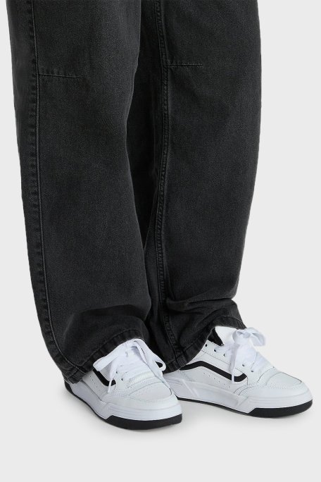 Vans Hylane Logolu Süet Sneaker Unisex Ayakkabı VN000D1JYB21 BEYAZ-SİYAH - Vans (1)