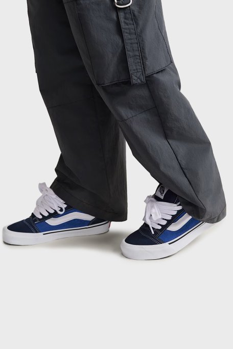 Vans Knu Skool Logolu Süet Sneaker Unisex Ayakkabı VN0009QCNWD1 LACİVERT-BEYAZ - Vans (1)