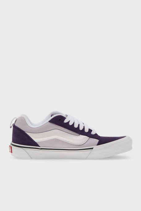 Vans Knu Skool Logolu Süet Sneaker Unisex Ayakkabı VN000D6ZEMY1 Lila-Mor - Vans
